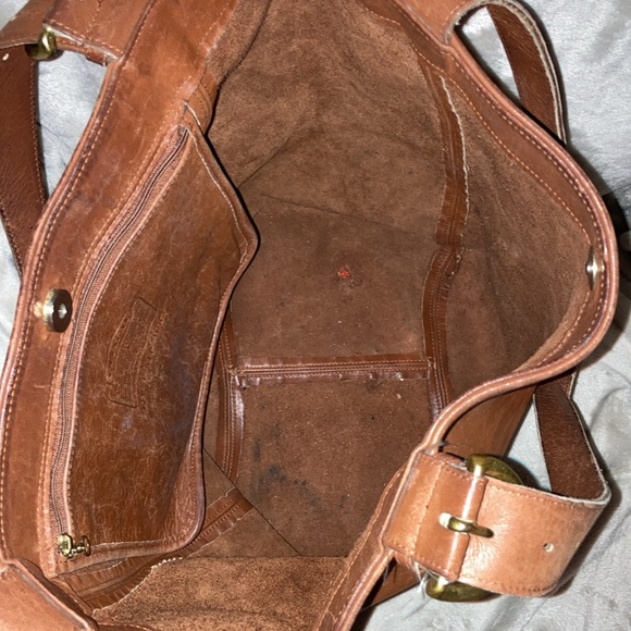 Coach Brown Leather Tote Bag vintage hobo XL duffle purse 4082 brown large - Picture 12 of 16